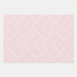 Pastell Rosa och Vitt Mönster