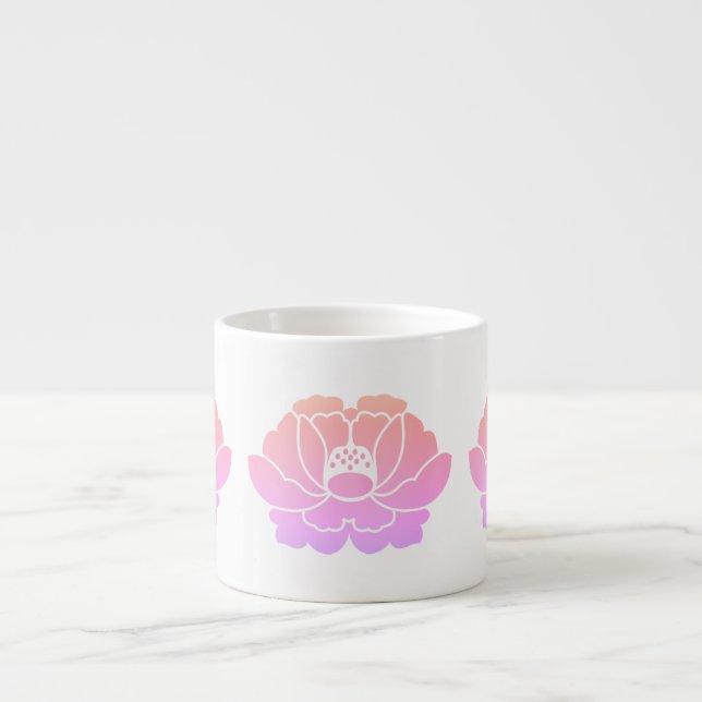 pastell rosa peony espressomugg (Framsidan)