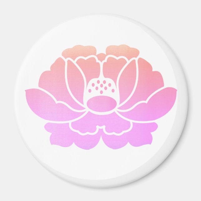 pastell rosa peony magnet (Framsidan)