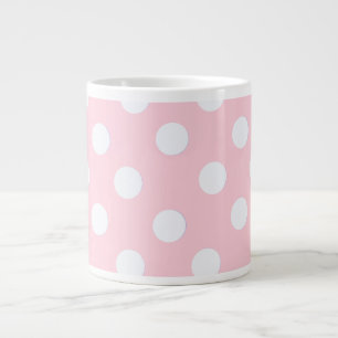 Pastell Rosa prickar   Jumbo Mugg
