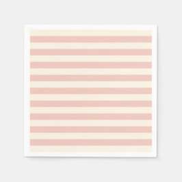 Pastell Rosa Randig Mönster Modern Minimalistisk Pappersservett