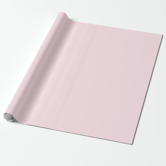 Pastell Rosa Ros Enfärgad  Presentpapper (Utrullad)