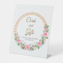 Pastell Rosa Rosor & Babys Bröllop Blommor Kort &