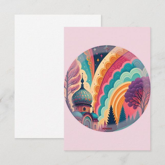 Pastell Rosa Sagostycken Tacksägelsekort – Anpassa Tack Kort (Fram/baksida)