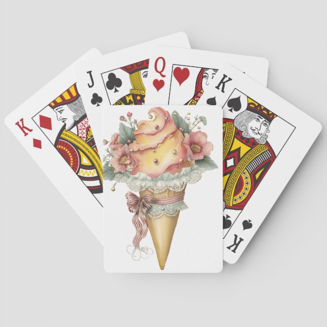 PASTELL ROSA & SKARLAD SOMMARGLASS CASINOKORT (Baksidan)
