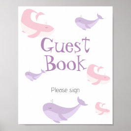 Pastell Rosa Syrlilja Valbok för Gäster Poster