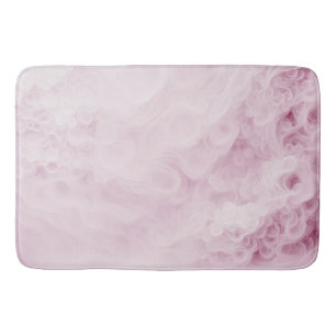 Pastell Rosa Virvel Abstrakt Badrumsmatta