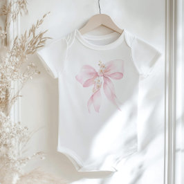 Pastell rosabåge blommig t shirt