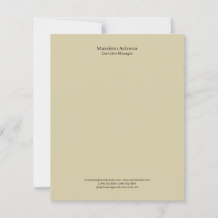 Pastell Sand Enkel Professionell Minimailst Papper