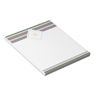 Pastell serape-randigt anteckningsblock