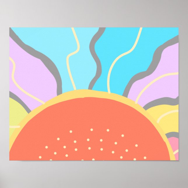 Pastell Soluppgång  Poster (Framsidan)