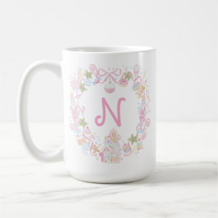 Pastell söta högsöta gods Monogram topp Kaffemugg