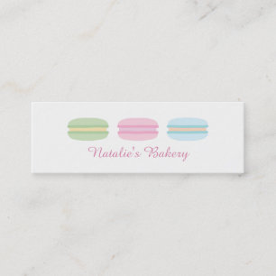 Pastell söta Macarons Bageri Visitkort