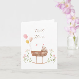 Pastell spädbarnssäng blommig kort