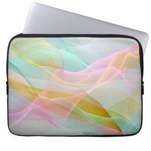 Pastell symfoni av flytande tunna band laptop fodral