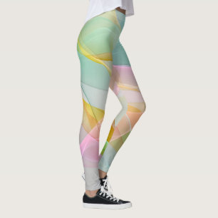 Pastell symfoni av flytande tunna band leggings