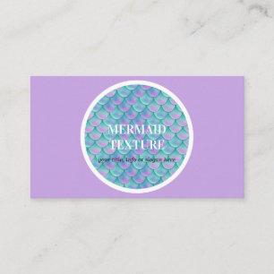 Pastell Teal Lila Självstjärt Visitkort