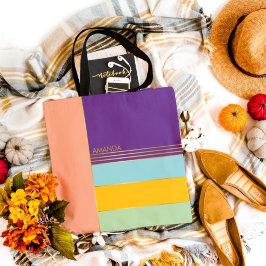 Pastell Trendig Stylish Chic Färgrik Tygkasse