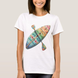 PASTELL TROPISK SURFBRÄDA OCH PADDLE T SHIRT