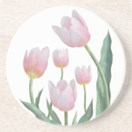 Pastell Tulpan Blommig Design Underlägg