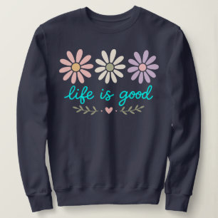 Pastell Tusenskönas Blommor , Livet Är Gott Blomma T Shirt