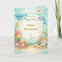 Pastell Under havet Bebisens tilltugg Neutral Ocea