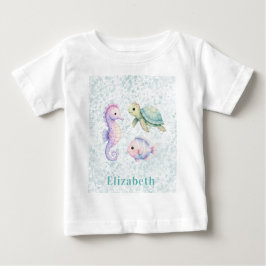 Pastell Under The Sea Baby Shower Present T Shirt