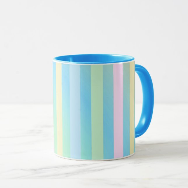 Pastell Vacker Mönster Mugg (Framsida höger)