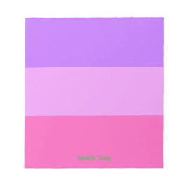 Pastell Vackra Vårfärger Anpassade  Anteckningsblock