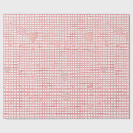 Pastell Valentine Gingham Presentpapper