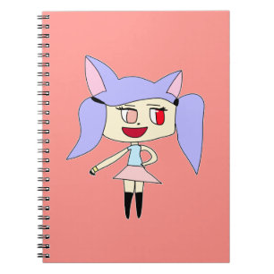 Pastell Vargflicka Anteckningsbok