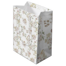 Pastell Vattenfärg blommor Presentpapper av 3