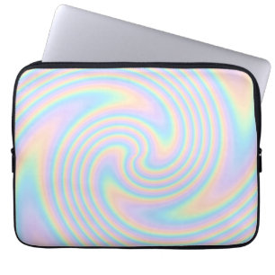 Pastell virvlar runt vridningdesign laptop sleeve