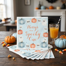 Pastell Watercolor Kuslig Halloween Första Födelse
