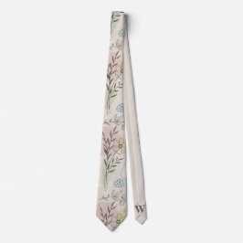 Pastell Wildflower Collage – Chic Blommig Geometri Slips