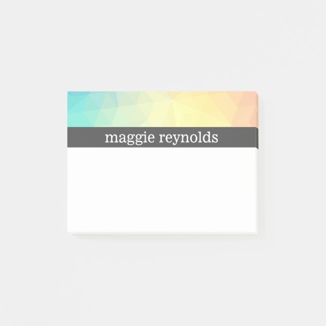 Pastellabstrakt Post-it Block (Framsida)