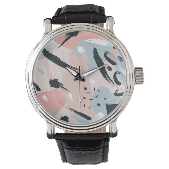 Pastellabstraktion Armbandsur (Framsida)