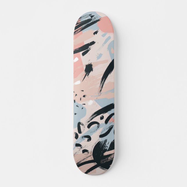 Pastellabstraktion Mini Skateboard Bräda 18,5 Cm (Framsida)