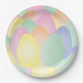 Pastellägg Påsk firande papprare tallrikar