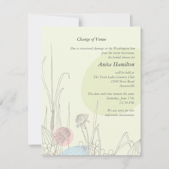 Pastellanteckning om Fält Inbjudningar (Framsida)