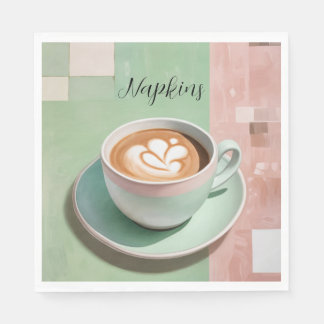 Pastellatte Pappersservett