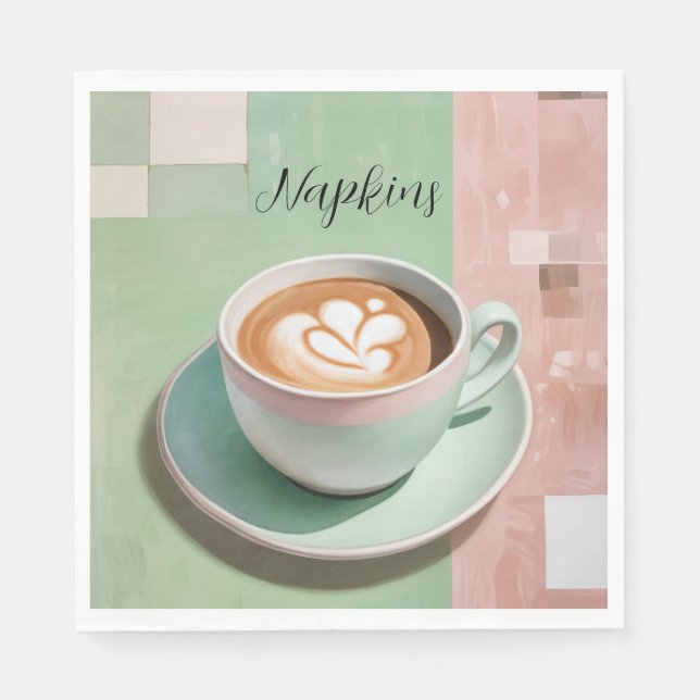 Pastellatte Pappersservett (Framsidan)
