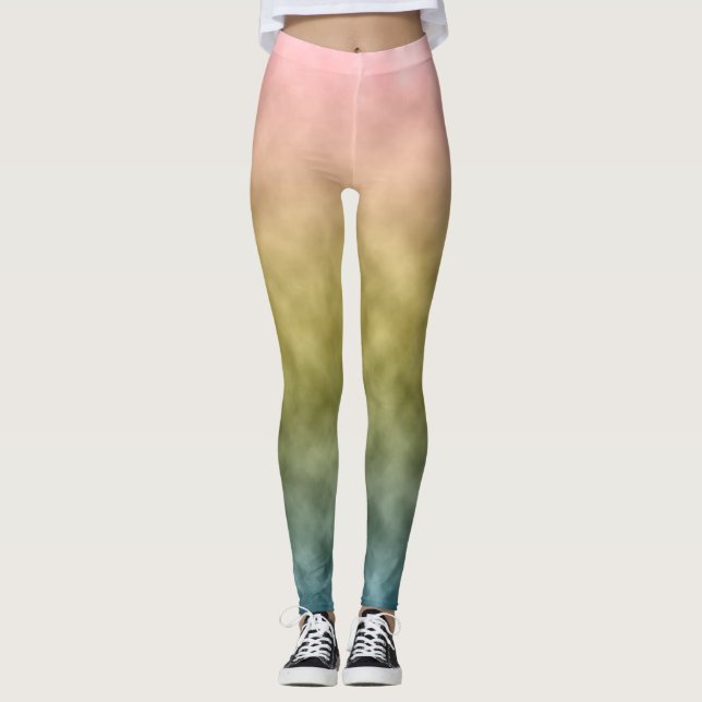 Pastellavdrift Leggings (Framsida)