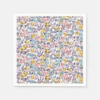 pastellbabydusch pappersservett