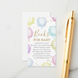 Pastellballonger bokar för baby-höljekort tilläggskort