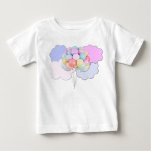Pastellballonger i Clouds Baby T-Shirt