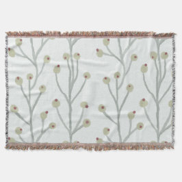 Pastellbär på stam filt