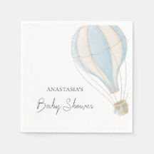 Pastellblå Ballong Baby Shower
