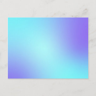 Pastellblå färger Abstrakt suddig gradient Ombre Vykort