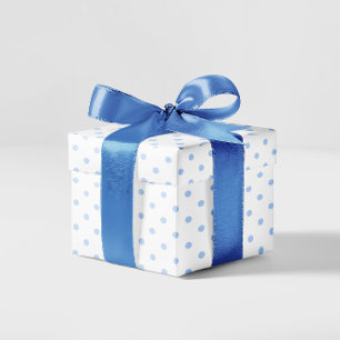Pastellblå liten polka punkt presentpapper